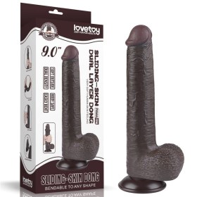 Crni Dildo sa pomerivom kožicom- Lvtoy00748-1